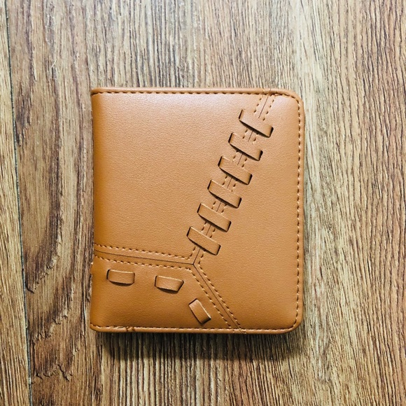 SHEIN Crosstich Faux Leather Spliced Wallet - Picture 2 of 6